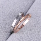 Свадебное кольцо с цирконием Kristi tin, цвета розового золота, ювелирные изделия всех размеров для мужчин и женщин
