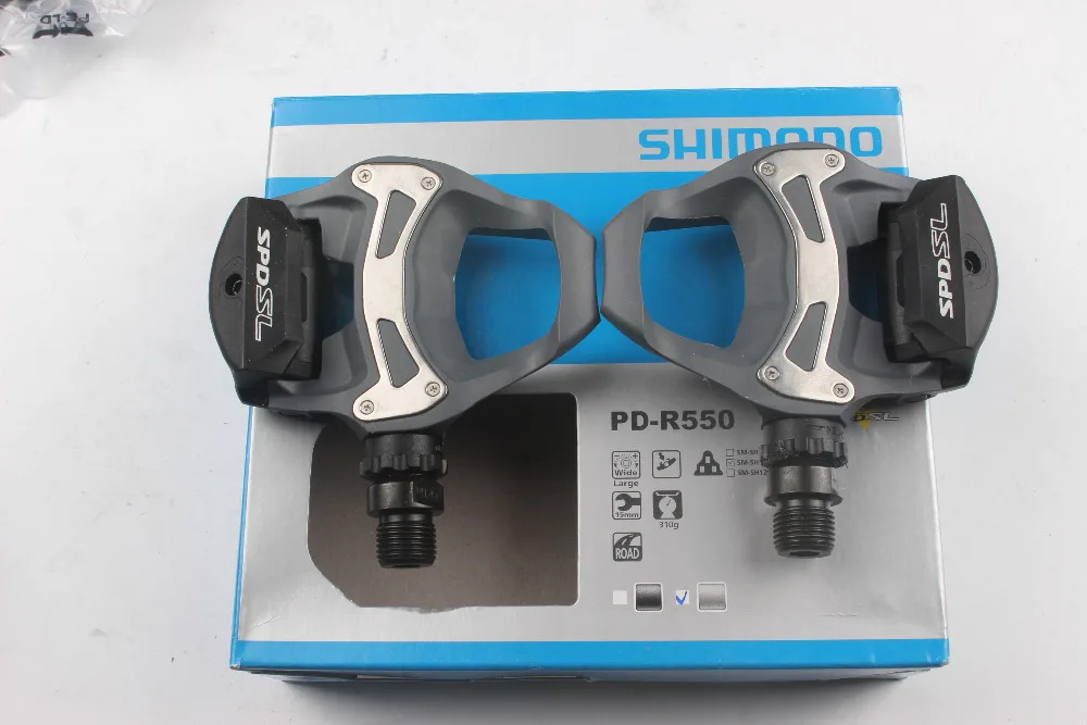 Новый PD R550 SPD SL C дорожный велосипед композитный Сверхлегкий педаль с
