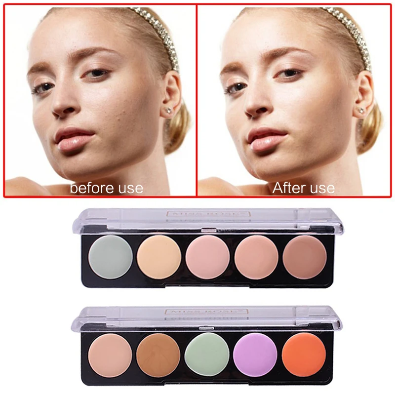Miss Rose тональный крем для лица макияж естественный блеск основательное отбеливание основа полное покрытие консилер крем Палитра TSLM1