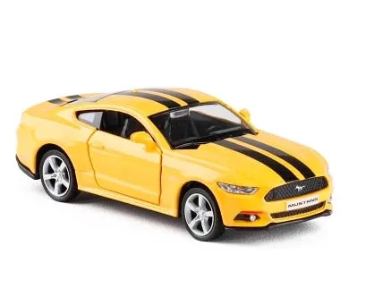 Высокая имитация 1/36 Mustang GT сплав модели автомобилей две двери тянуть назад спортивная модель автомобиля игрушка подарок для детской коллекции - Цвет: 1