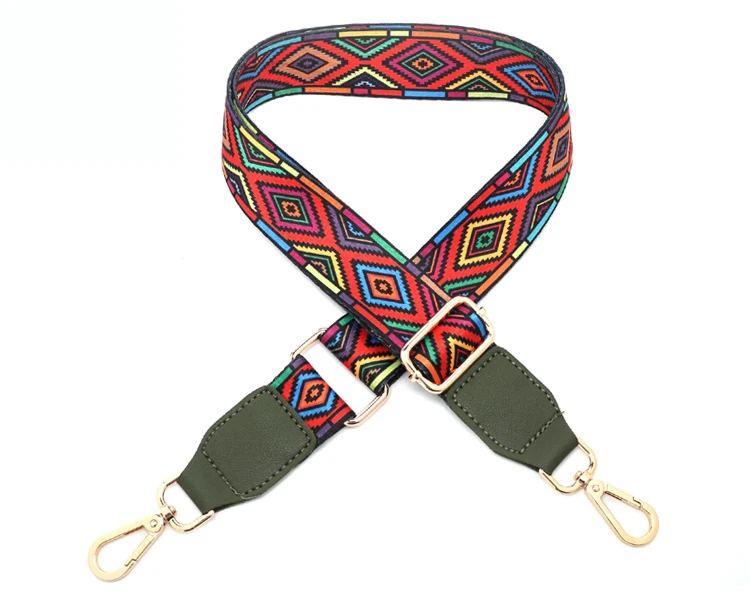 Style C Green Новинка, женские сумки, ремешок с золотой пряжкой, Хлопковая Сумка, ремешки, регулируемые, трендовые, легко удерживающие лямки, S201 - Цвет: Style C Green