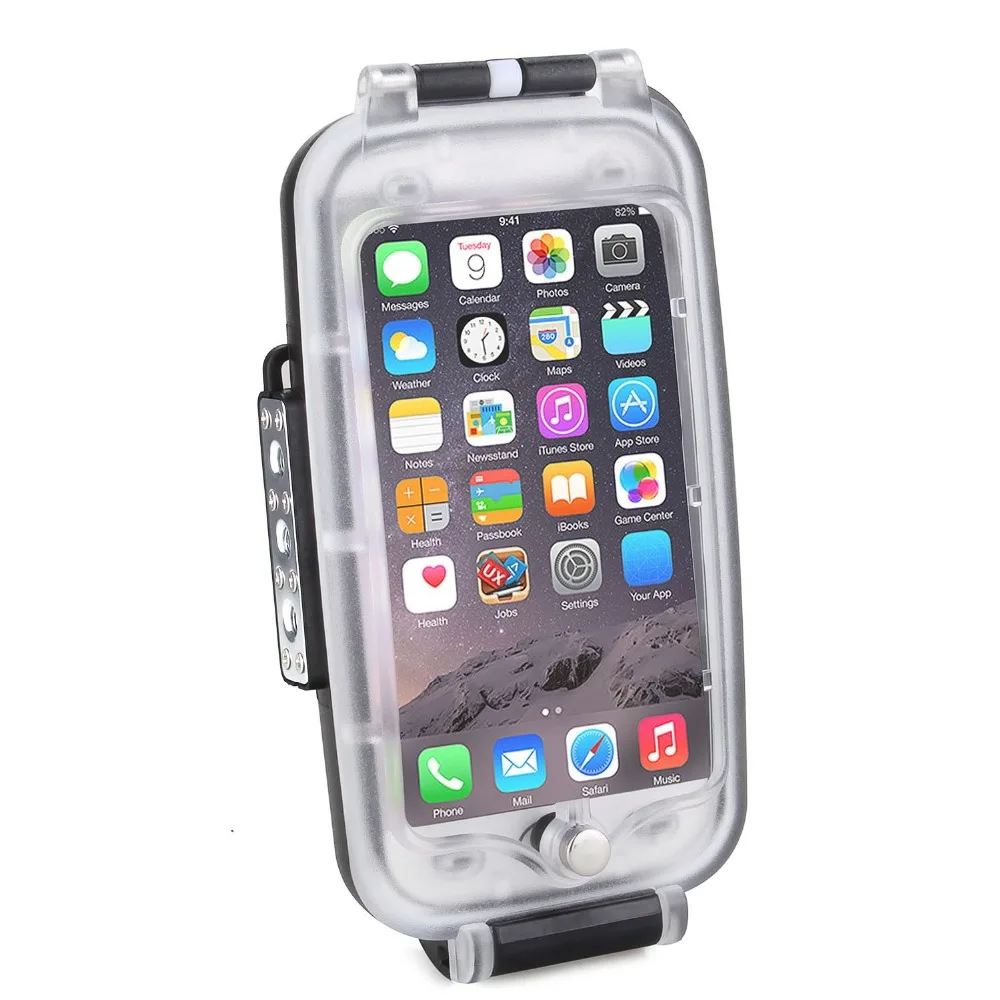 Meikon EasyDive 40m/130ft Waterproof Underwater Diving Housing Case for iPhone 7 Plus Photo Shooting - White Black | Электроника