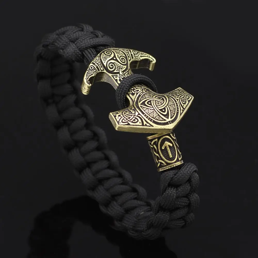 Новинка 2021 модный мужской браслет викингов веревочное плетение и Винтажный