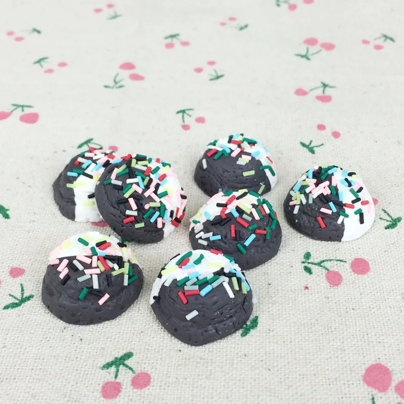 Плоская обратная сторона глина кабошон кавайный шар для мороженого