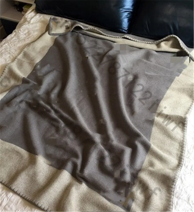 H Blanket Grey Новое кашемировое Клетчатое одеяло, вязанное крючком, мягкий шерстяной шарф, шаль, портативный теплый диван, кровать, флисовое вязаное розовое одеяло, наволочка - Цвет: H Blanket Grey