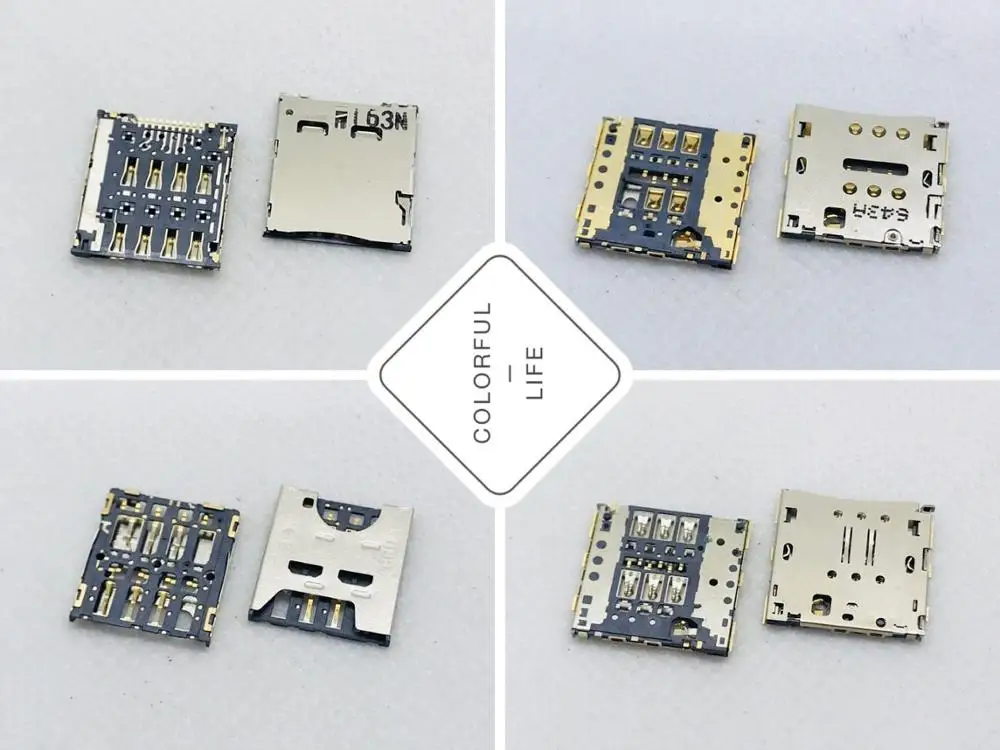 OPPO X909 Gionee F100 P6 P7 MOLEX ALPS LCN 6/10PIN двухтактный патч Оригинальный Micro лоток со слотом для