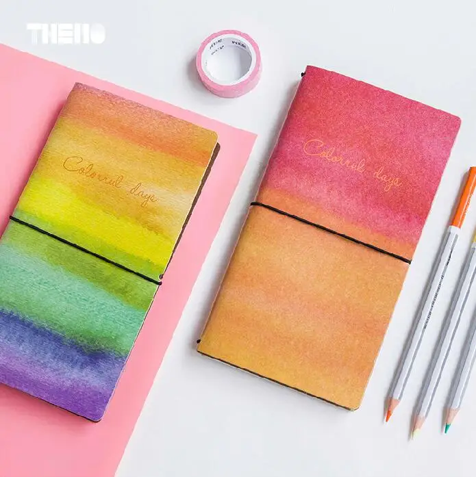 8 шт/лот креативный красочный день из искусственной кожи чехол для планировщика