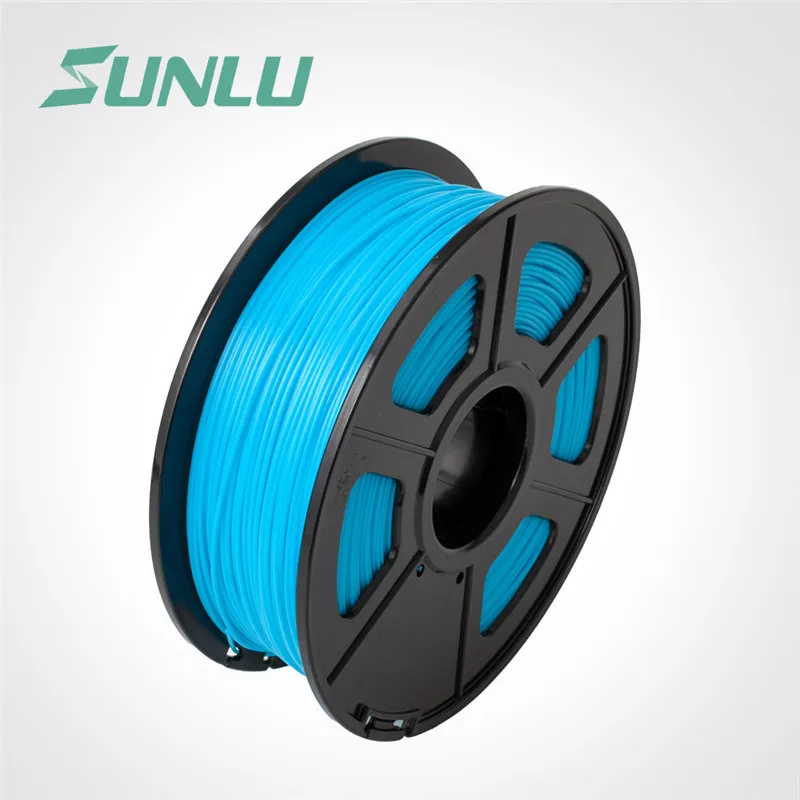 luminous blue-ABS SUNLU 3D нить ABS 3d принтер нить 1,75 мм 1 кг катушка(2.2lbs) 3D печать нити измерения Точность+/-0,02 мм - Цвет: luminous blue-ABS