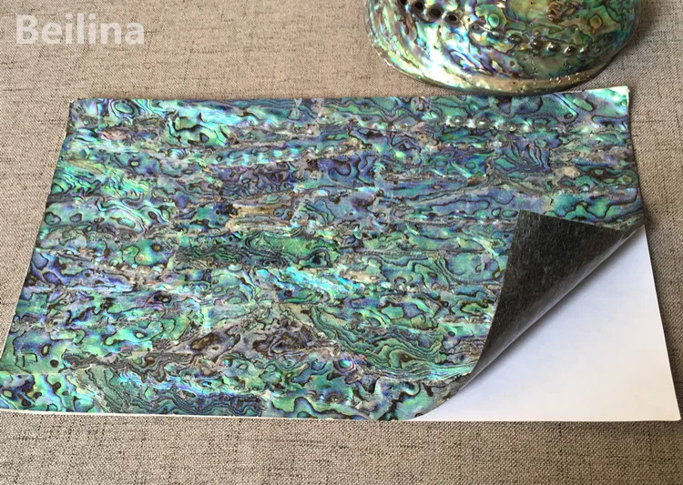 Гибкий ламинат из перламутрового ламината Новой Зеландии abalone paua shell, листовой шпон, самоклеящаяся наклейка, размер 140 мм/мм