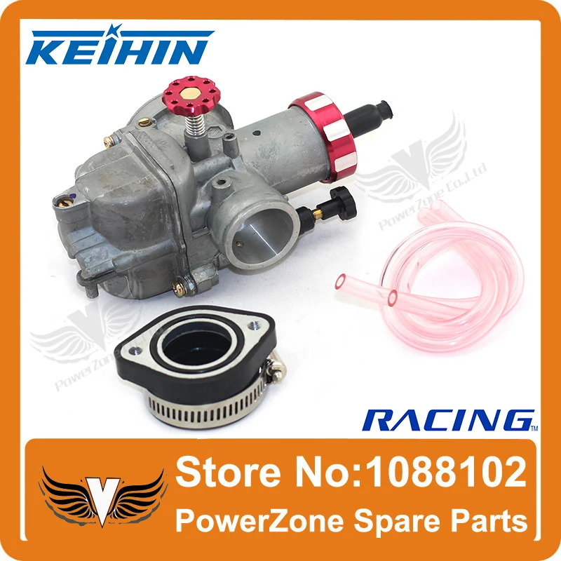 KEIHIN PE28 Гонки Карбюратор 28 мм С Резиновым Адаптер Fit Мотоцикла Мопед Скутер Байк ATV