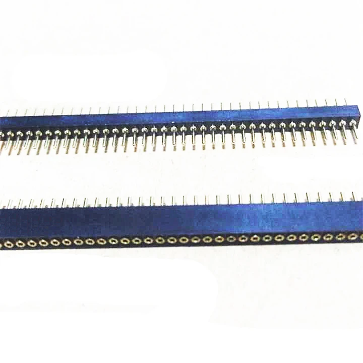 100 шт. 1 27 мм круглый штырьковый разъем 1x50P 1x40P Круглый гнездовой с отверстием 0 05