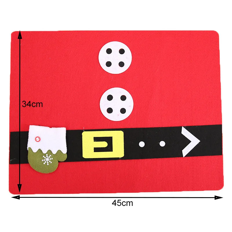 Рождественский стол обеденный коврик перчатки с изображением оленя Санта Клауса