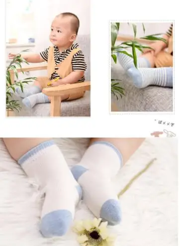 

3 pairs / a lot 0-3 years old baby socks Spring children's socks cotton comfortable soft tube cotton socks wholesale