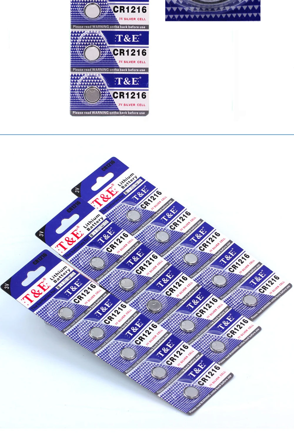 5 шт./карта 30 мАч CR1216 3 В литиевая Кнопочная батарея CR 1216 DL1216 BR1216 ECR1216 5034LC LM1216 монетные батареи для часов