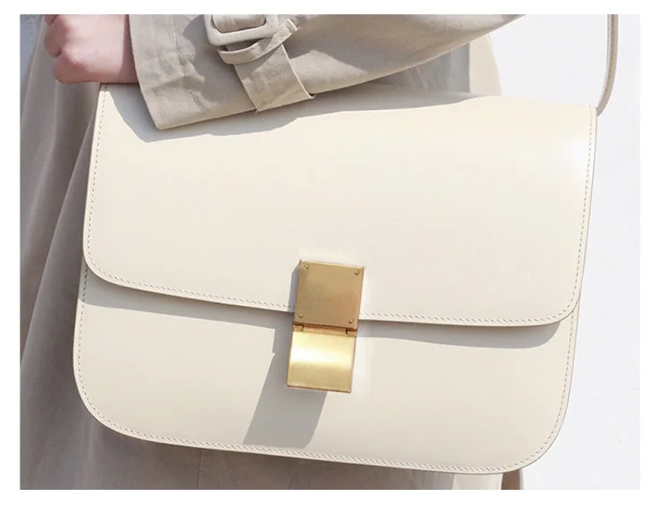 1white small Роскошные сумки женские сумки дизайнерские кожа тофу-коробка маленькая квадратная кожа Повседневная Наплечная Сумка для стюардессы - Цвет: 1white small