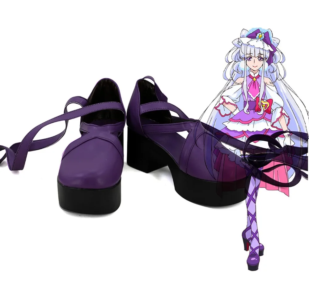 Hugtto Pretty Cure Ruru любовное лечение любовью обувь для косплея фиолетовые