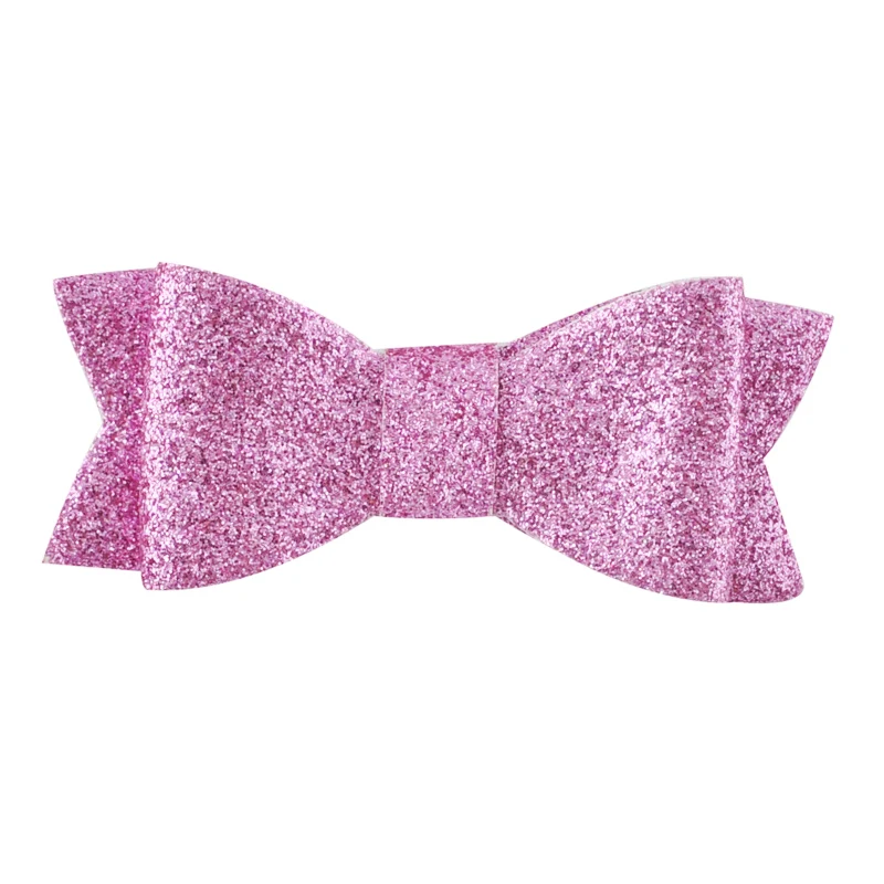 3-дюймовые милые заколки для гитары из синтетической кожи с бантом блестящие