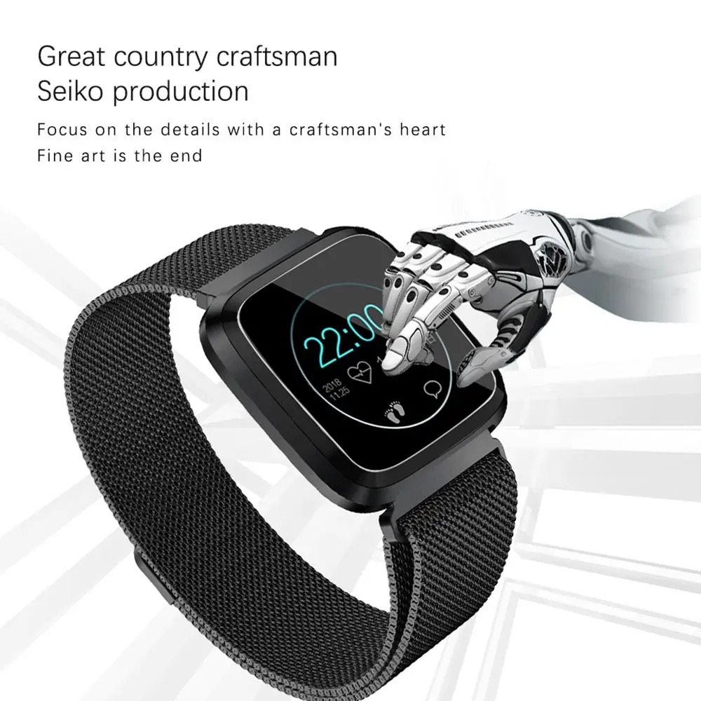 KISSCASE стильные Смарт часы Smartwatch для Xiaomi Android Поддержка с телефон камерой шагомер