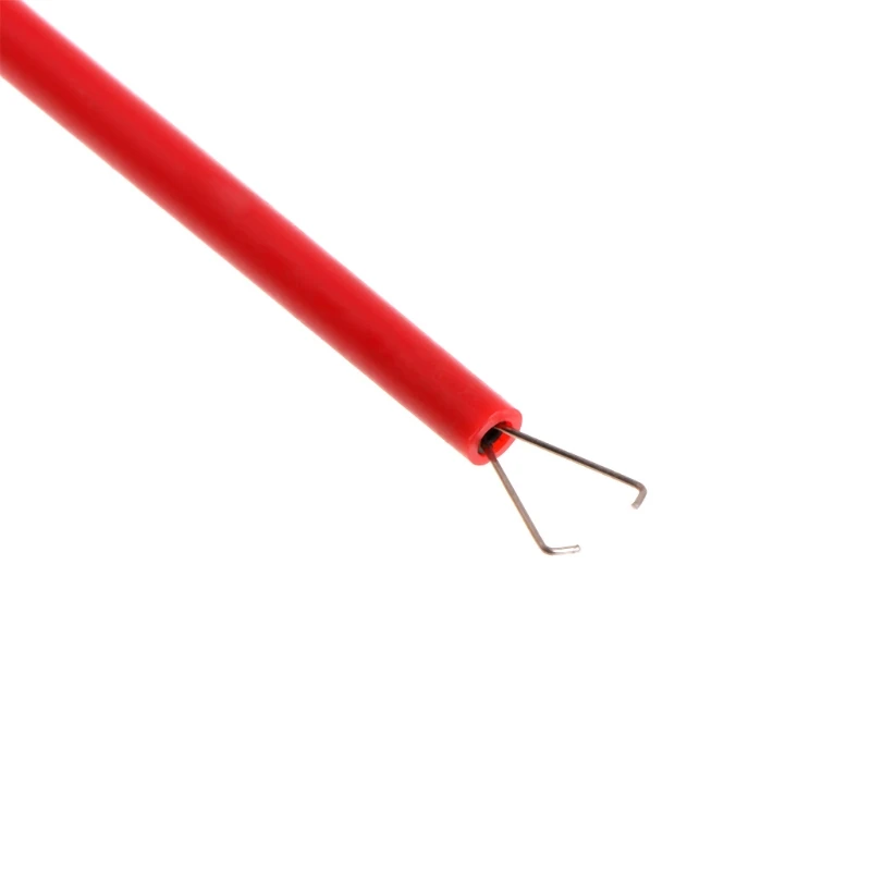 

2 Pcs Insulated Test Hook Clip 1000V 10A Flexible Probe High Voltage 4mm Socket