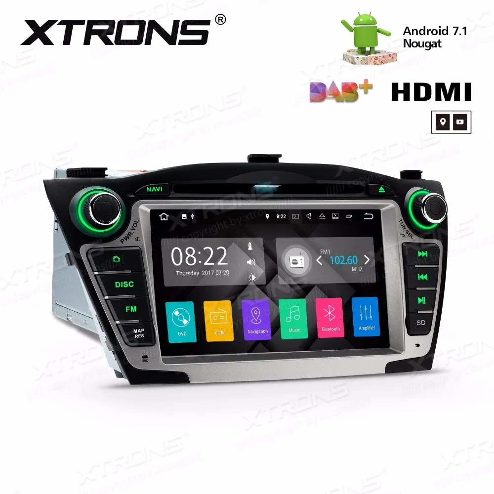 7 &quotОС Android 1 nougat автомобильный DVD для Hyundai Tucson 2009 2015 и ix35 с 2 Гб оперативной памяти