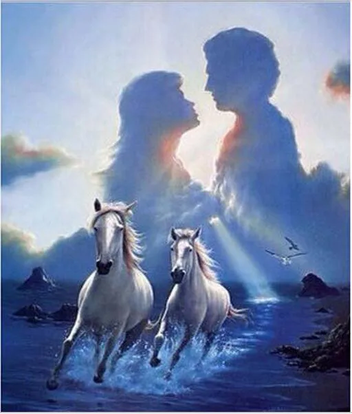 НОВЫЙ рукоделие Алмаз вышивкой лошадь любитель 3D поделки алмазов картина