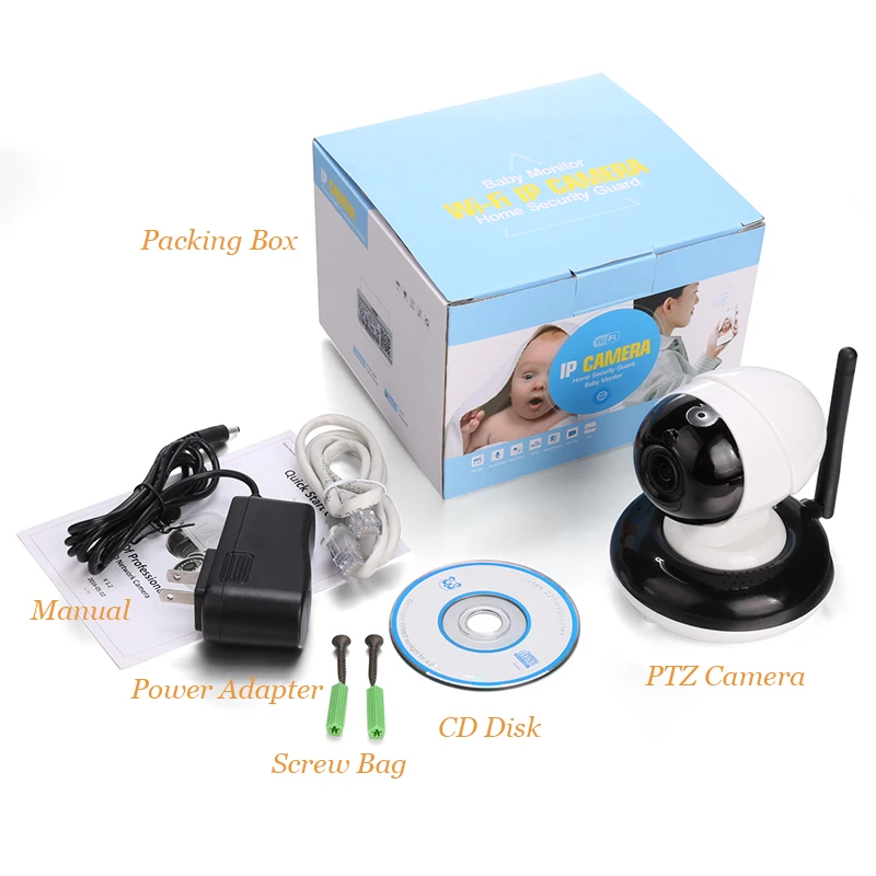 1080p HD WIFI IP камера PTZ 2 8 мм оптическая 3xzoom Автофокус len infared onvif Детские камеры