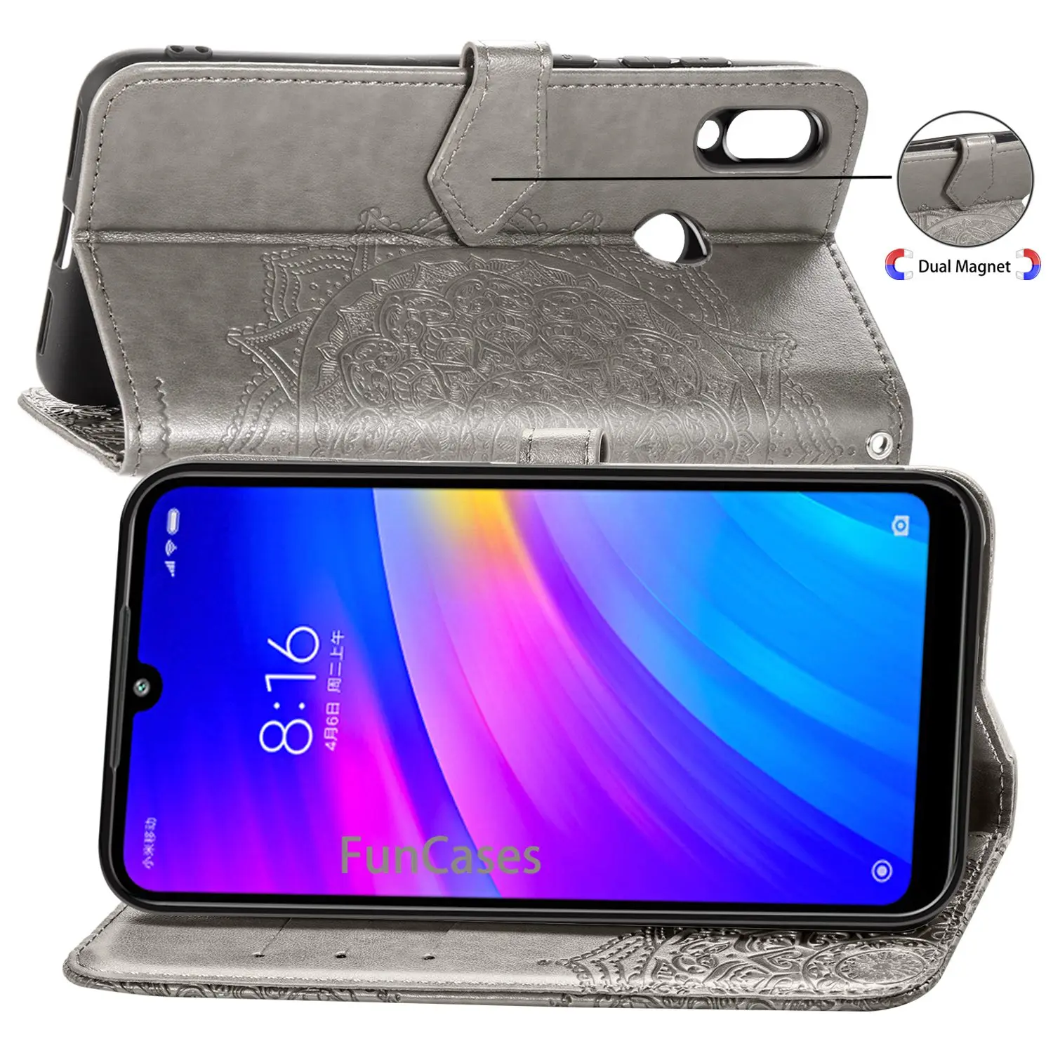 For Coque Xiaomi Redmi 7 Case Flip Leather Wallet Phone Cover Luxury card slot holder stand flip fornite | Мобильные телефоны и