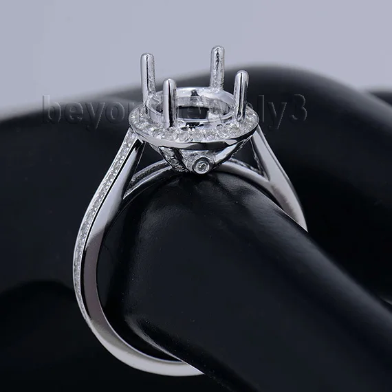 Круглое обручальное кольцо 8 мм In14k белое золото натуральный диаметр