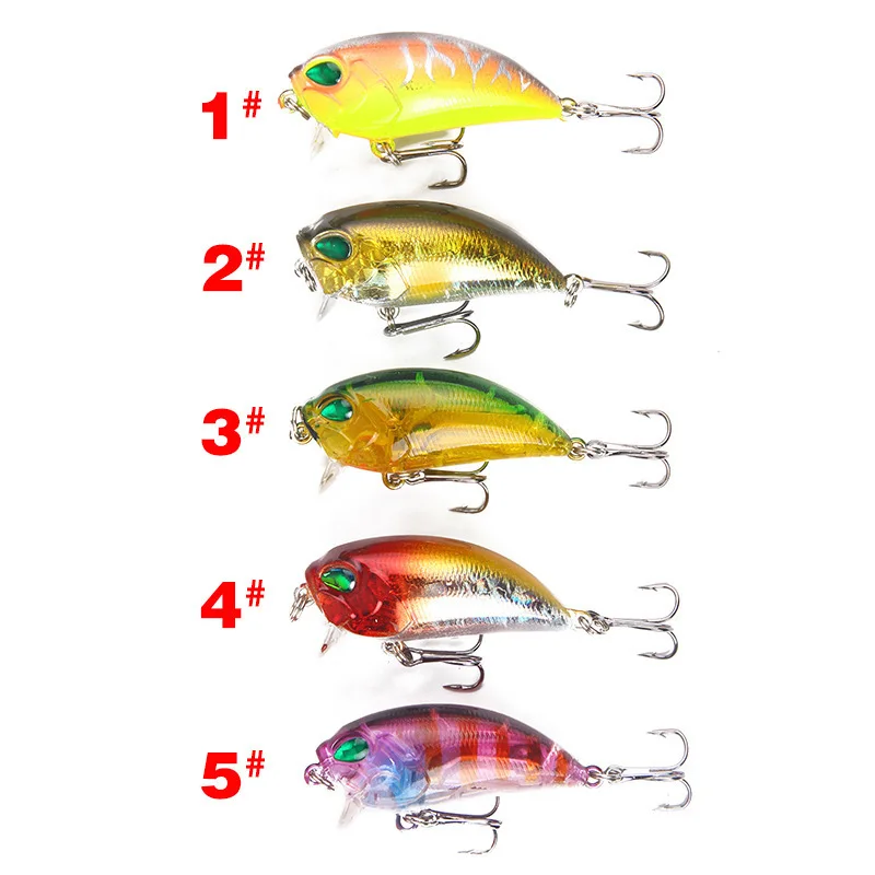 1 шт. похожая на настоящую рок н Crankbait Crank приманки 5 см/8 г приостановить воблеры