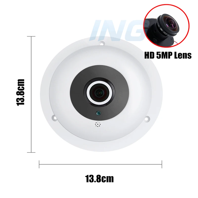 POE аудио рыбий глаз HD 1920x1080 P 2.0MP 3 ArrayLED ip-камера панорамная безопасность ночного видения ONVIF P2P CCTV Cam система w/IR-Cut