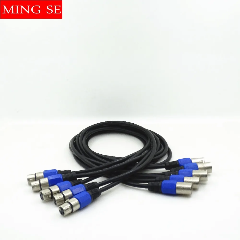 5 шт./лот 3 контактный DMX сигнальная линия (1 м 1.5M2M 4 6 7 8 9 10 м) светодиодный PAR
