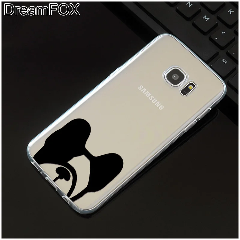 DREAMFOX L053 забавная для кошек собак Мягкий ТПУ силиконовый чехол samsung Galaxy Note S 7 8 9 10 10e