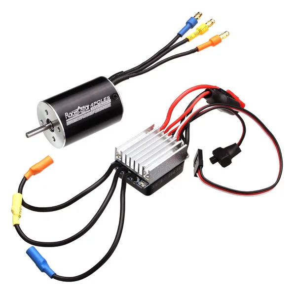 Racerstar 2838 Бесконтактный водонепроницаемый мотор 3600/4500KV 35A ESC для 1/12 1/14 автомобилей