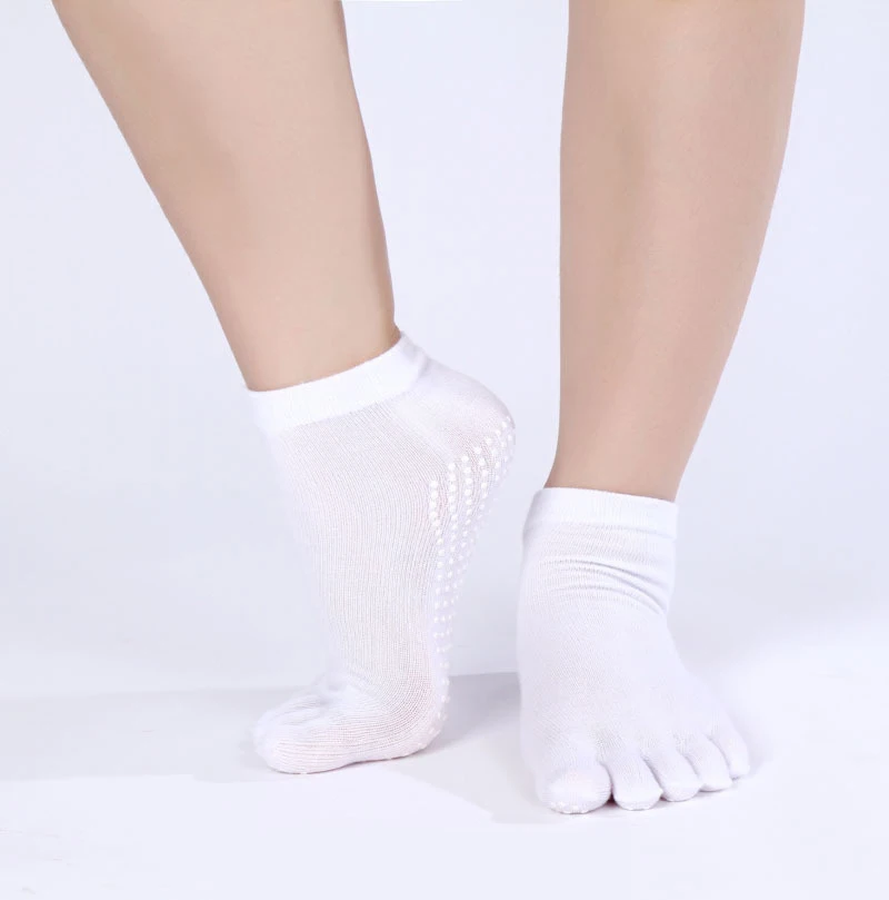5 пар женские носки для йоги занятий спортом в тренажерном зале пальцев