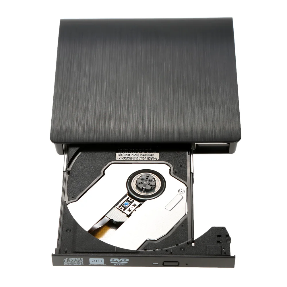 Сверхтонкий Портативный внешний DVD привод USB 3 0 плеер запись горелка для Linux Windows Mac