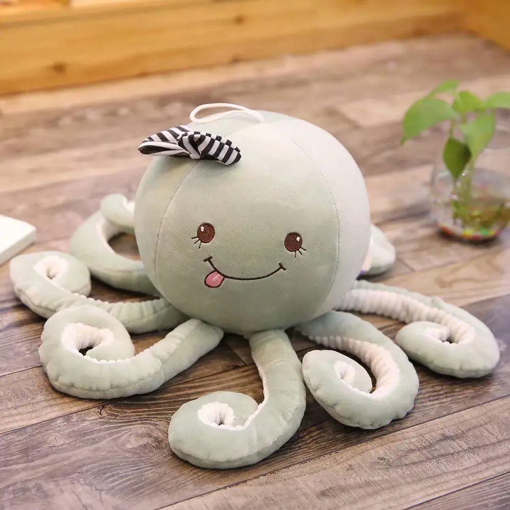 Kawaii Плюшевые игрушки для морской рыбы игрушечная кошка декор комнаты животные Осьминог милые детские куклы креативный Забавный подарок для детей - Цвет: 1