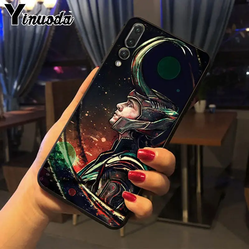 Yinuoda Loki Thor Pattern ТПУ Мягкие аксессуары для телефонов чехол телефона huawei p20 pro p20lite