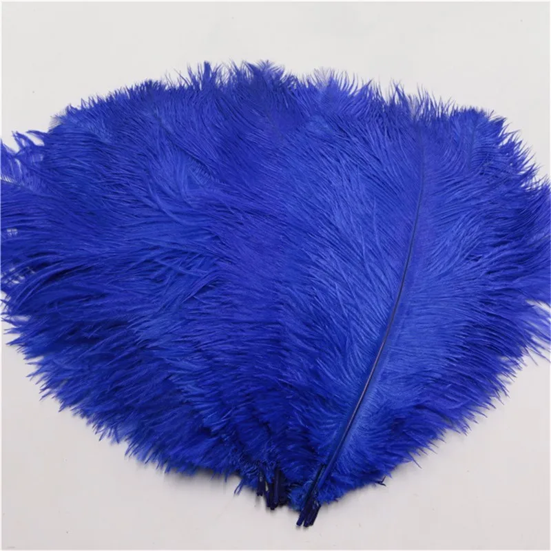 

50 Pcs/lot Natural Royal Blue Ostrich Feathers 25-30 cm/10 to 12 Inches Plumage Feather for Wedding Decorations Plume