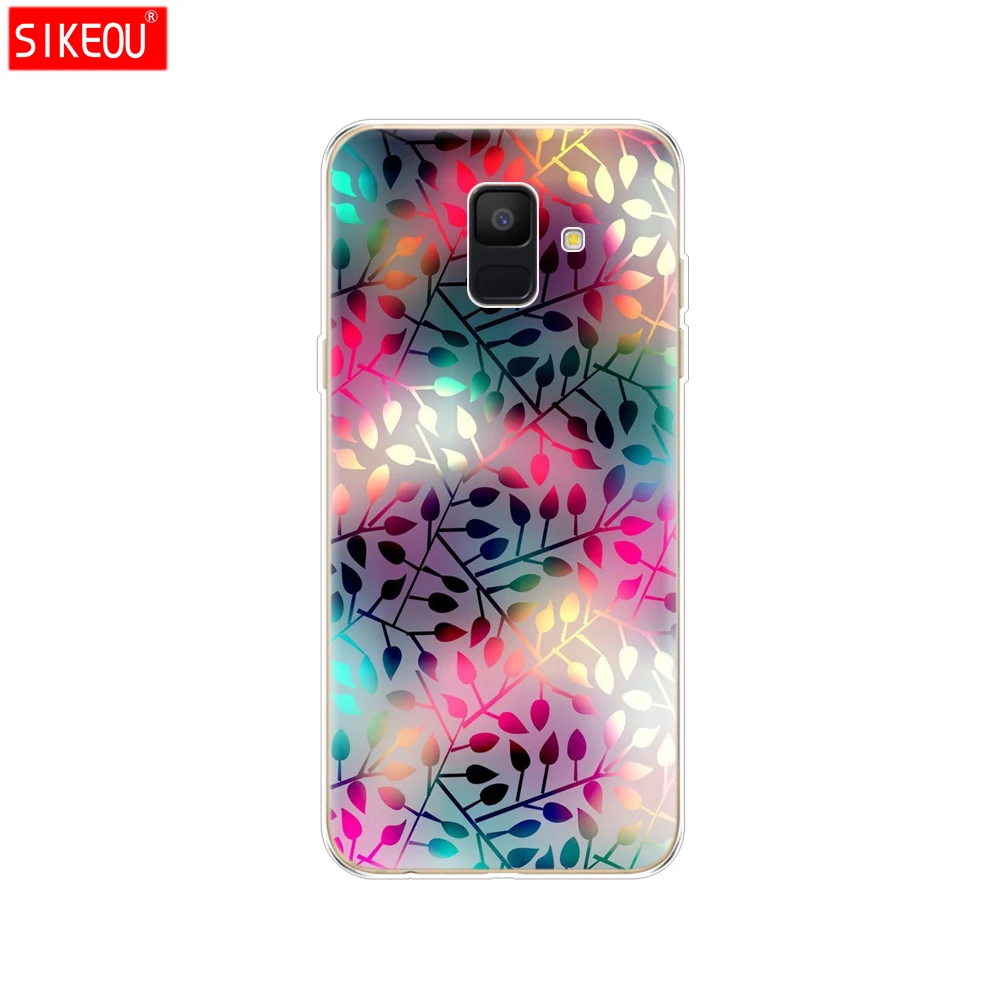 12051 Силиконовый чехол для samsung Galaxy A6 чехол Dual SIM SM A600 A600F для samsung A6 plus A605 A605F чехол защитный чехол - Цвет: 12051