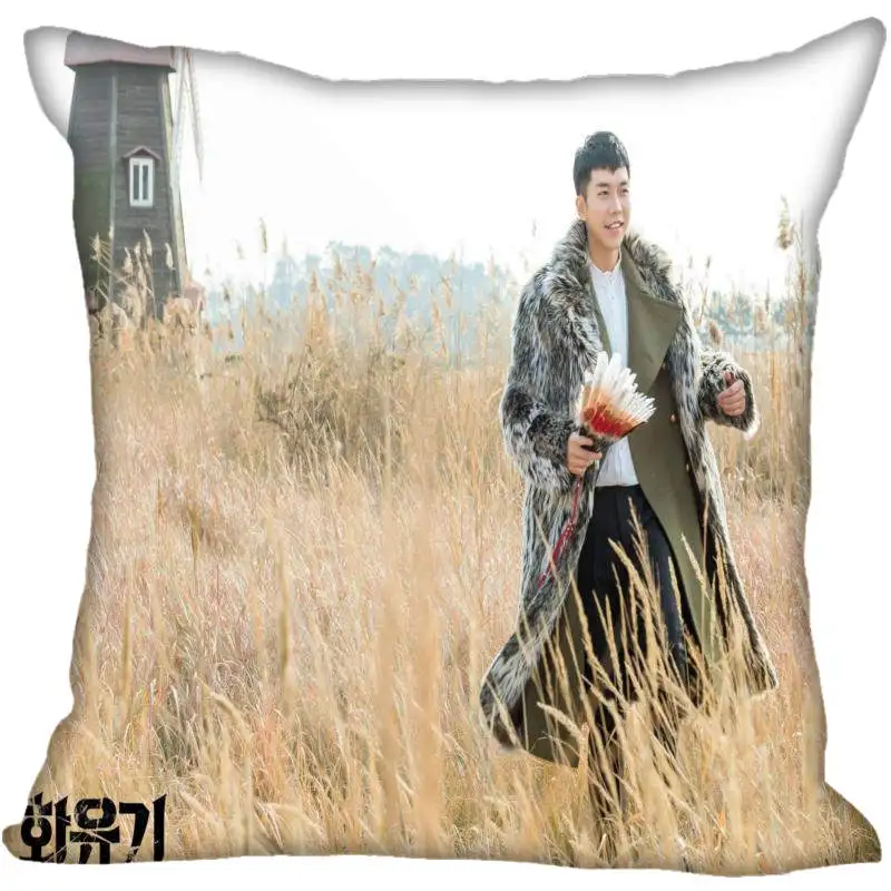 16 На заказ Kpop Lee Seung Gi печатные квадратные шелковые наволочки 40x40 см, 35x35 см одна сторона атласная Наволочка логотип - Цвет: 16