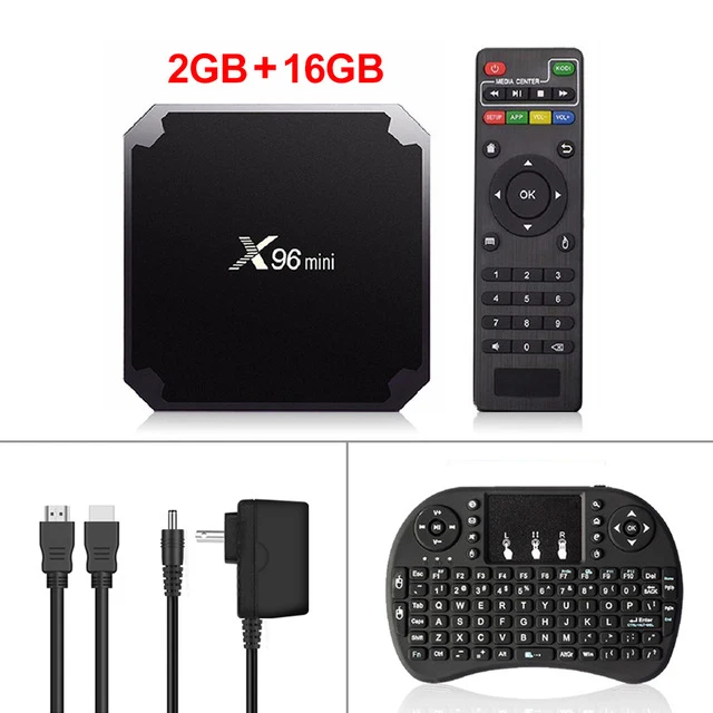 2G 16G with I8 Keybo Android 7,1 ТВ коробка X96 Мини Смарт ТВ коробка 2GB16GB Amlogic S905W 4 ядра 2,4 ГГц Wi-Fi 4K HD медиа-плеер интернет IPTV Set-top BOX - Цвет: 2G 16G with I8 Keybo