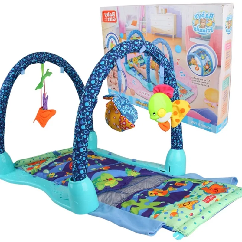 New Baby Game Blanket Marine Fitness Frame Game Play Mats Underwater World Music Crawl Pad Baby Toy