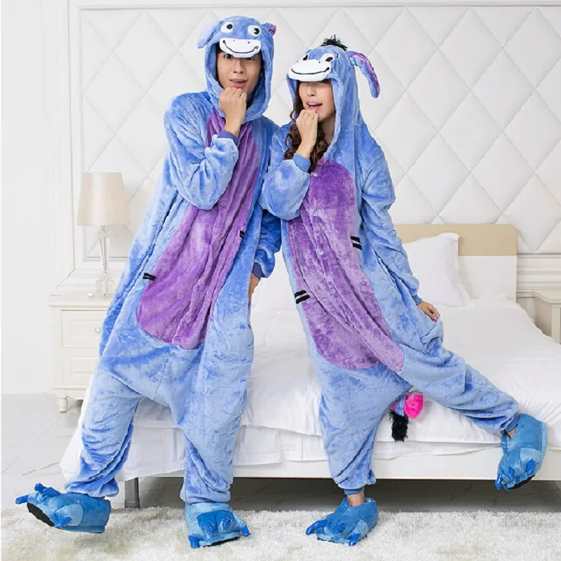 Пижамы для взрослых животных пижамы один кусок Onesies женщин Плюс Размер Onesie
