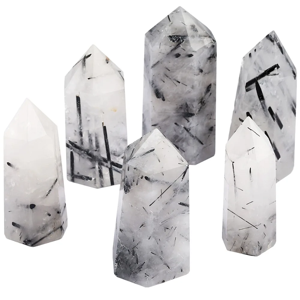 Рисунок 3 - Натуральный черный рутилированный кварц TUMBEELLUWA