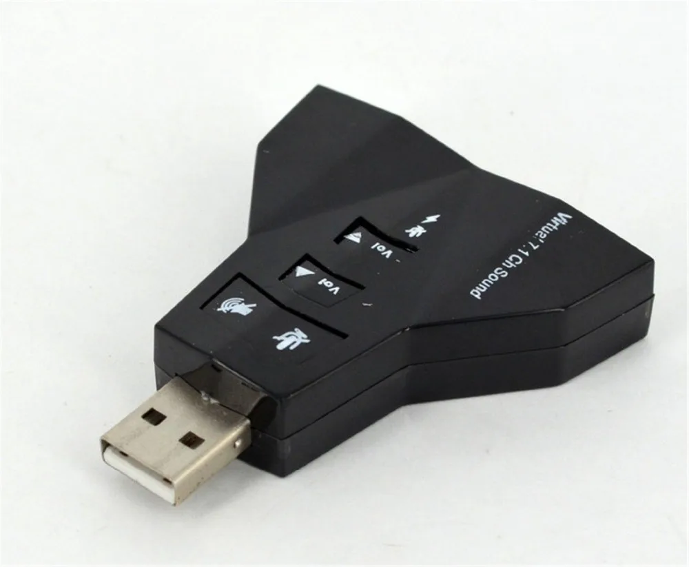 7 1 канальный USB 2 0 внешняя звуковая карта с двойной 3 5 мм гарнитурой и микрофоном