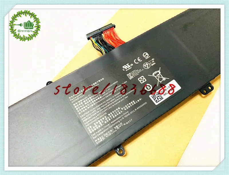 GYIYGY 11.4V 8700mAh 99Wh Laptop Battery ForRAZER F1 3ICP6/87/62/2 Game AKKU | Компьютеры и офис