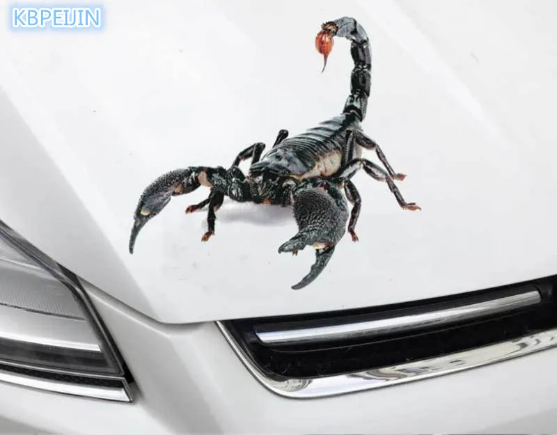 Автомобильный Стикеры моделирование Животные паук Gecko скорпионов укрытие от