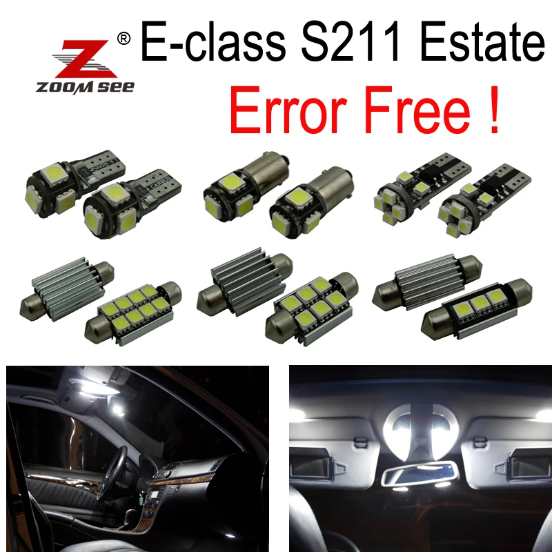 Комплект светодиодных купольных ламп для салона Mercedes Benz E class S211 аксессуары E200 E230