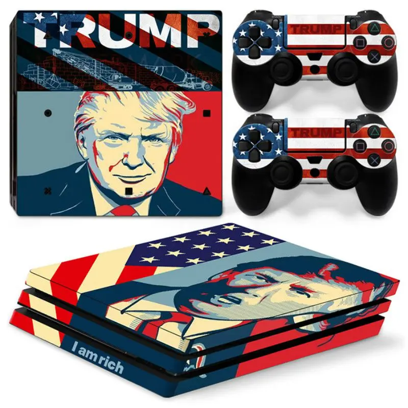 Съемная Виниловая наклейка для PS4 Pro консоли и контроллеров защитная пленка наклейки для sony Playstation 4 Pro - Цвет: 8