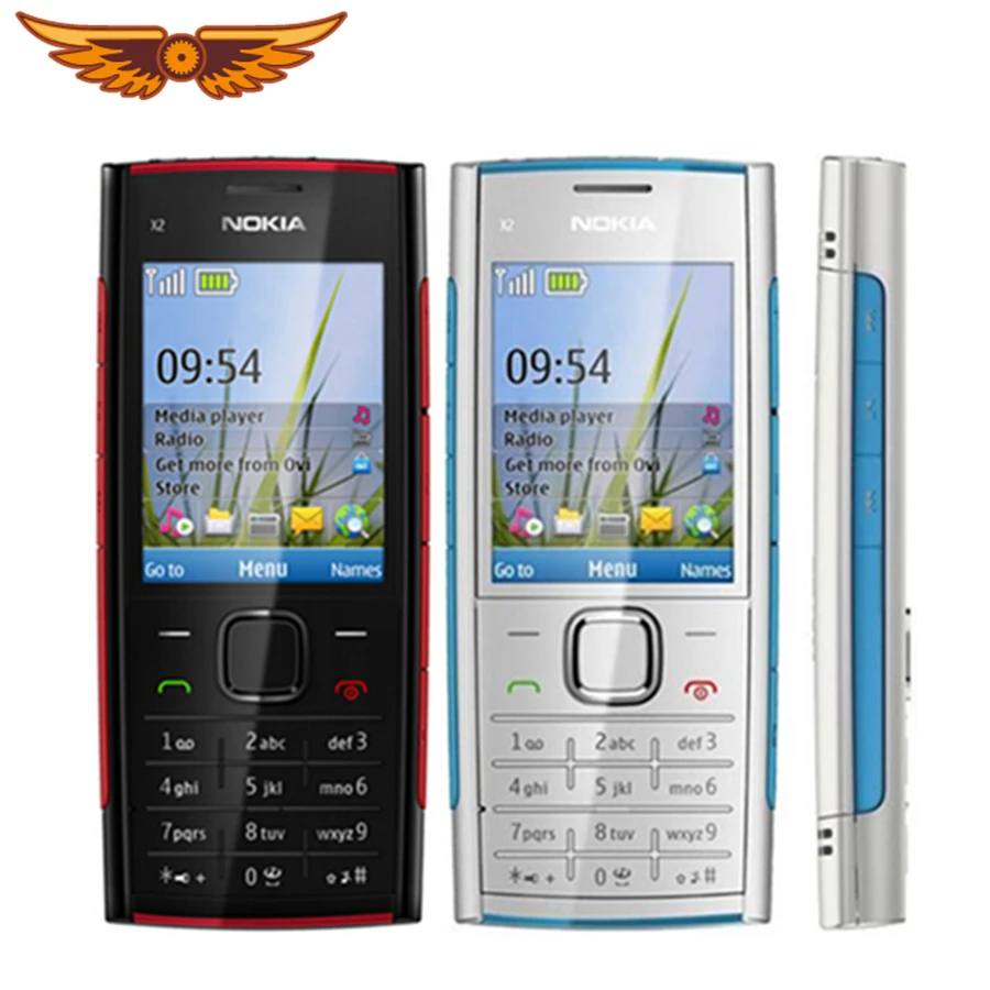 Оригинальный разблокированный телефон Nokia X2-00 Bluetooth FM JAVA 5 МП Лидер продаж в Польше